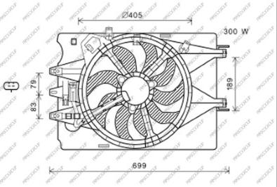 Prasco FT040F002 - Ventola, Raffreddamento motore www.autoricambi360.it