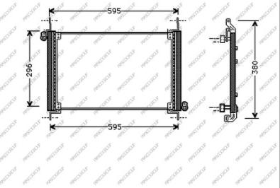 Prasco FT148C002 - Condensatore, Climatizzatore www.autoricambi360.it
