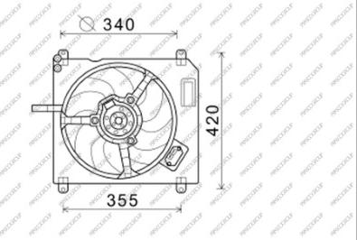 Prasco FT148F003 - Ventola, Raffreddamento motore www.autoricambi360.it