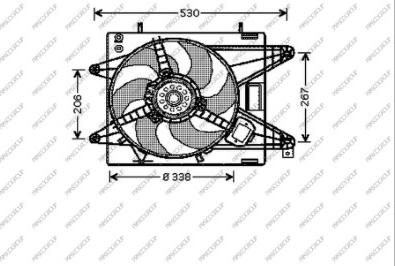 Prasco FT137F001 - Ventola, Raffreddamento motore www.autoricambi360.it