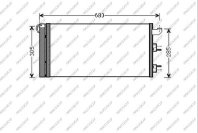 Prasco FT122C002 - Condensatore, Climatizzatore www.autoricambi360.it