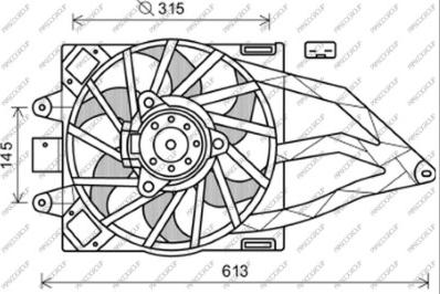 Prasco FT122F005 - Ventola, Raffreddamento motore www.autoricambi360.it