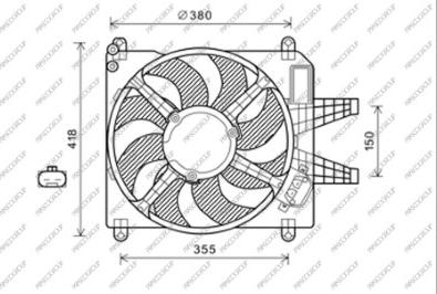 Prasco FT715F002 - Ventola, Raffreddamento motore www.autoricambi360.it