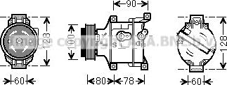 Prasco FTAK103 - Compressore, Climatizzatore www.autoricambi360.it