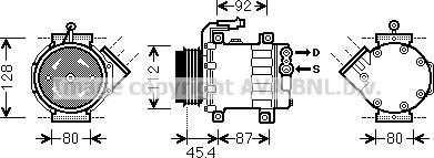Prasco FTAK366 - Compressore, Climatizzatore www.autoricambi360.it