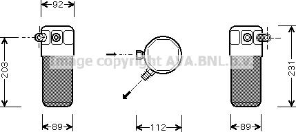 Prasco FTD105 - Essiccatore, Climatizzatore www.autoricambi360.it