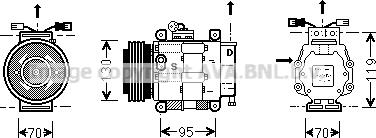 Prasco FTK049 - Compressore, Climatizzatore www.autoricambi360.it