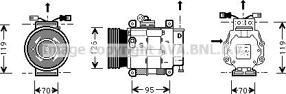 Prasco FTK063 - Compressore, Climatizzatore www.autoricambi360.it