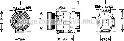 Prasco FTK081 - Compressore, Climatizzatore www.autoricambi360.it