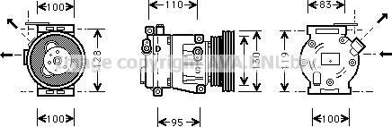 Prasco FTK035 - Compressore, Climatizzatore www.autoricambi360.it