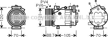 Prasco FTK369 - Compressore, Climatizzatore www.autoricambi360.it