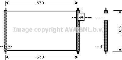 Prasco HD5111 - Condensatore, Climatizzatore www.autoricambi360.it