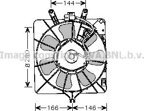 Prasco HD7535 - Ventola, Raffreddamento motore www.autoricambi360.it