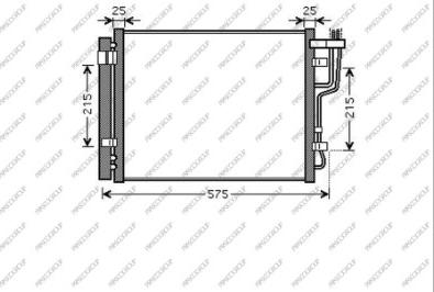 Prasco HN040C002 - Condensatore, Climatizzatore www.autoricambi360.it