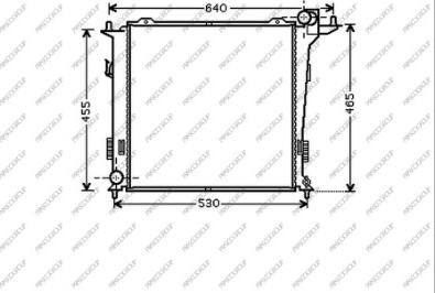 Prasco HN040R005 - Radiatore, Raffreddamento motore www.autoricambi360.it