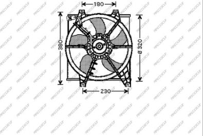 Prasco HN016F001 - Ventola, Raffreddamento motore www.autoricambi360.it