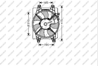 Prasco HN016F002 - Ventola, Raffreddamento motore www.autoricambi360.it