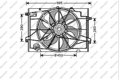 Prasco HN802F001 - Ventola, Raffreddamento motore www.autoricambi360.it