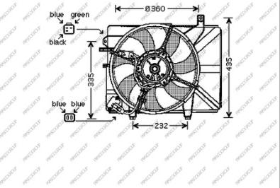Prasco HN330F001 - Ventola, Raffreddamento motore www.autoricambi360.it