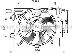 Prasco HY7546 - Ventola, Raffreddamento motore www.autoricambi360.it