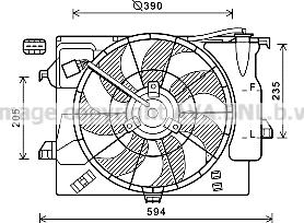 Prasco HY7541 - Ventola, Raffreddamento motore www.autoricambi360.it