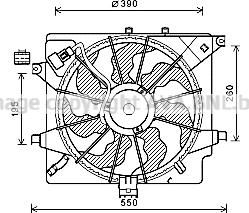 Prasco HY7563 - Ventola, Raffreddamento motore www.autoricambi360.it