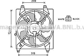Prasco HY7528 - Ventola, Raffreddamento motore www.autoricambi360.it