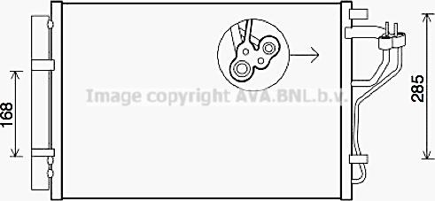Prasco HYA5308D - Condensatore, Climatizzatore www.autoricambi360.it
