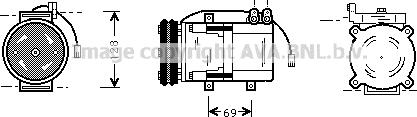 Prasco HYK063 - Compressore, Climatizzatore www.autoricambi360.it