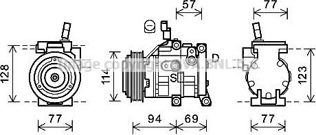 Prasco HYK320 - Compressore, Climatizzatore www.autoricambi360.it