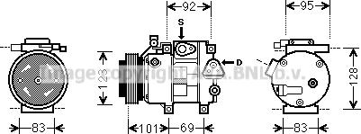 Prasco HYK214 - Compressore, Climatizzatore www.autoricambi360.it