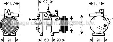 Prasco HYK215 - Compressore, Climatizzatore www.autoricambi360.it