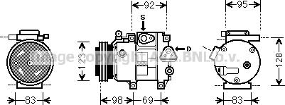 Prasco HYK239 - Compressore, Climatizzatore www.autoricambi360.it