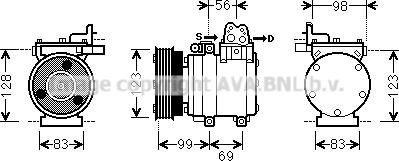 Prasco HYK221 - Compressore, Climatizzatore www.autoricambi360.it