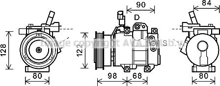 Prasco HYK272 - Compressore, Climatizzatore www.autoricambi360.it
