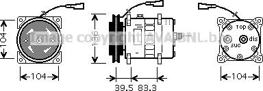 Prasco IVAK093 - Compressore, Climatizzatore www.autoricambi360.it