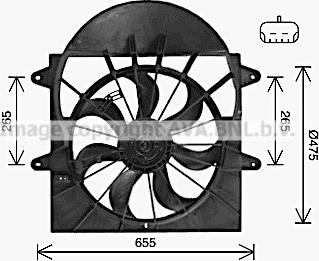 Prasco JE7085 - Ventola, Raffreddamento motore www.autoricambi360.it