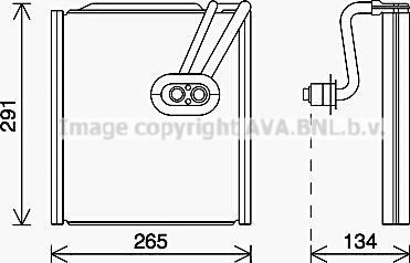 Prasco KAV292 - Evaporatore, Climatizzatore www.autoricambi360.it