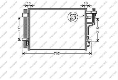Prasco KI430C002 - Condensatore, Climatizzatore www.autoricambi360.it