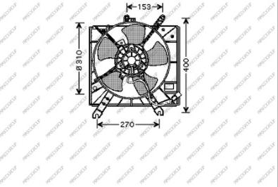 Prasco KI420F001 - Ventola, Raffreddamento motore www.autoricambi360.it