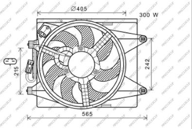 Prasco LA004F001 - Ventola, Raffreddamento motore www.autoricambi360.it