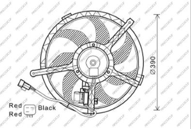 Prasco MN308F001 - Ventola, Raffreddamento motore www.autoricambi360.it