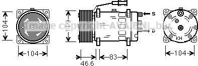 Prasco MNAK061 - Compressore, Climatizzatore www.autoricambi360.it