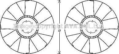 Prasco MNB084 - Girante, Raffreddamento motore www.autoricambi360.it