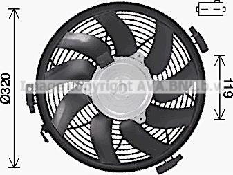 Prasco MS7719 - Ventola, Raffreddamento motore www.autoricambi360.it