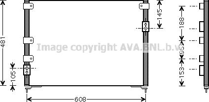 Prasco MZ5148 - Condensatore, Climatizzatore www.autoricambi360.it