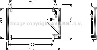 Prasco MZ5102 - Condensatore, Climatizzatore www.autoricambi360.it