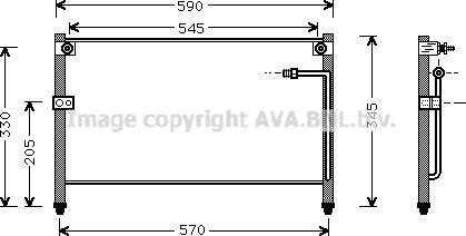 Prasco MZ5112 - Condensatore, Climatizzatore www.autoricambi360.it