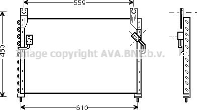 Prasco MZ5122 - Condensatore, Climatizzatore www.autoricambi360.it