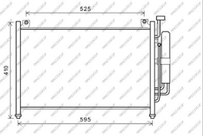 Prasco MZ309C001 - Condensatore, Climatizzatore www.autoricambi360.it